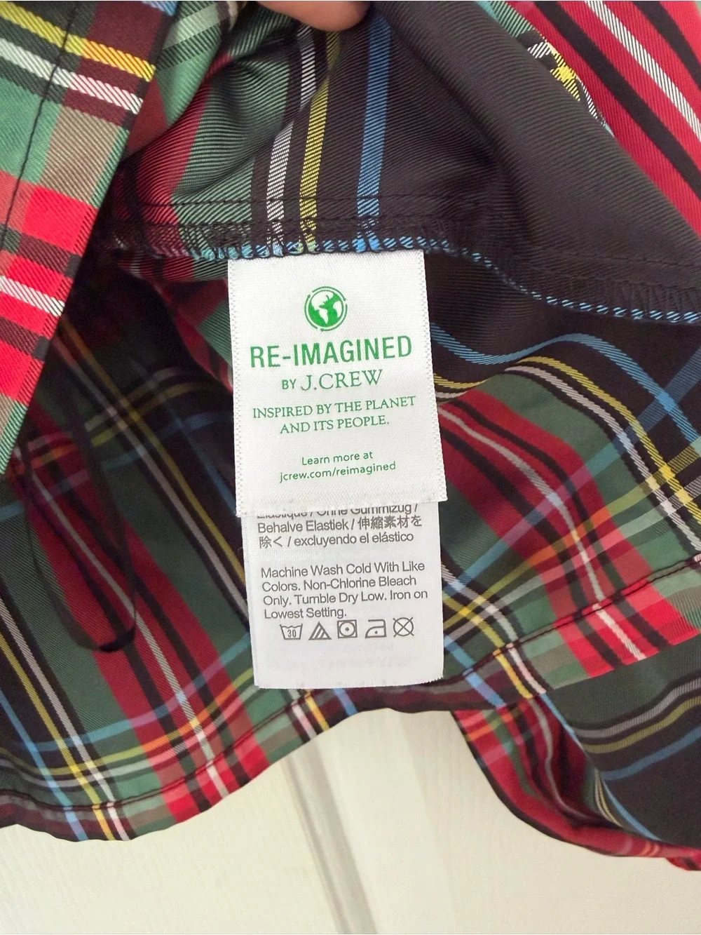 J. Crew Holiday Plaid Smocked Shirt